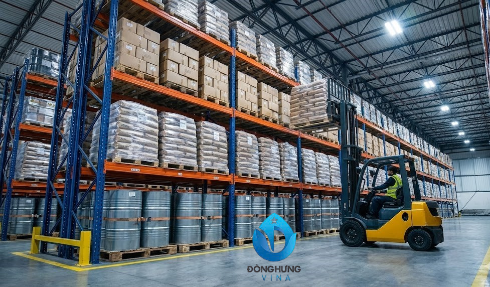 Kệ để pallet, kệ kho hàng 1,2,3 tầng: dài 2300,2500,2700mm tải nặng 500-3000kg/tầng 8 Hình ảnh thực tế hệ thống kệ để pallet tải trọng nặng 3000kg