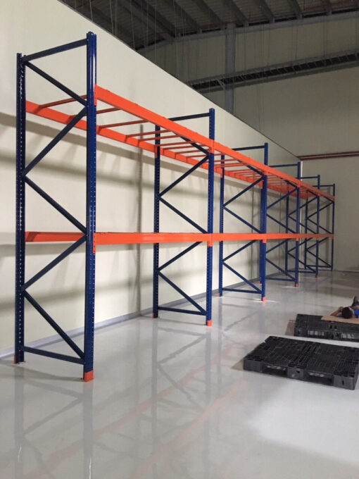 Kệ selective, kệ tải nặng L2700xW1200xH5000x 2 tầng 1 kệ sắt hạng nặng