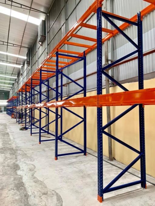 Kệ selective, kệ tải nặng L2700xW1200xH5000x 2 tầng 3 kệ sắt hạng nặng